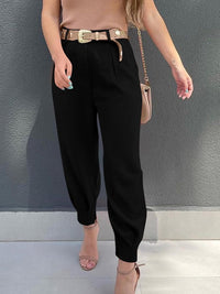 High Waist Cropped Pants