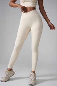 White High Waist Active Leggings