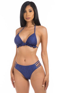 DENIM TWO PIECE BIKINI for powerful women