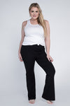 Plus Everyday Flare Bottoms Black