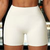 White High Waist Activewear Shorts