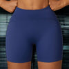 Blue High Waist Activewear Shorts