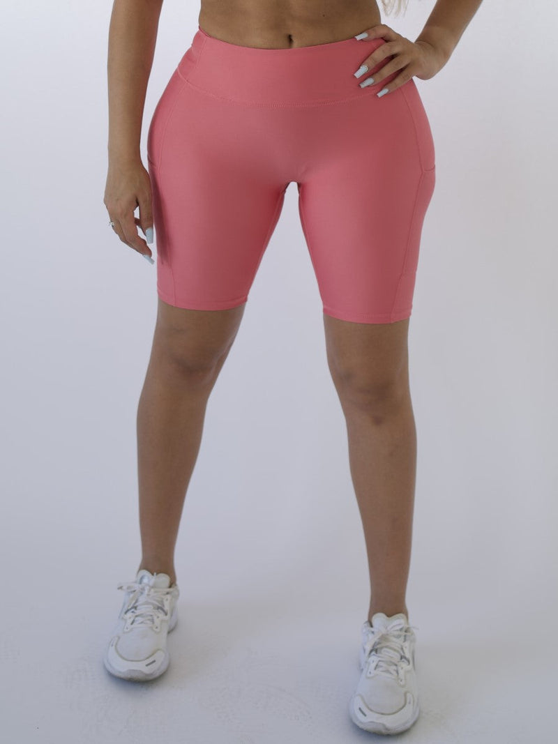 Pristine Pocket Biker Shorts | BUBBLEGUM