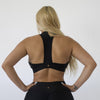 Back view of Sports Bra | CLASSIC BLACK