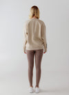 Back view of "Pixel" Taupe Sweatshirt