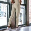 White high Waist Middle Seam Leggings