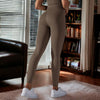 Brown high Waist Middle Seam Leggings