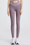 Purple Wide Waistband Sports Pants