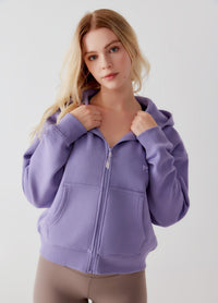 Bunny Crop Zip-up Hoodie