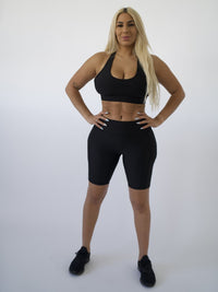 A full body view of Sports Bra | CLASSIC BLACK