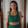 Textured Racerback Sports Bra by Anna-Kaci