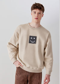 "Pixel" Taupe Sweatshirt by Amoo