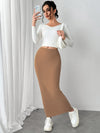 Maxi Knit Wrap Skirt