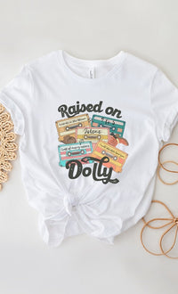 Raised On Dolly Cassette PLUS SIZE Graphic Tee