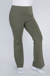 Plus Everyday Flare Bottoms green