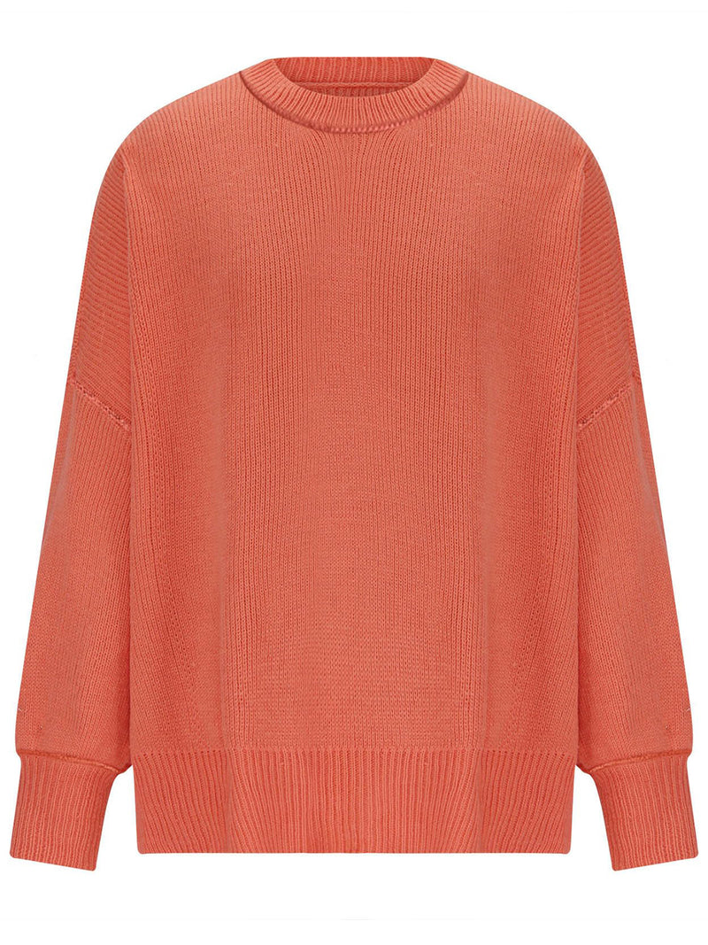 Round Neck Long Sleeve Sweater