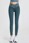 Green Wide Waistband Sports Pants