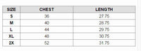 Men's size chart