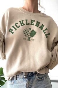 Biege PICKLEBALL EST 1965 Graphic Sweatshirt