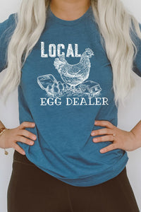 Local Egg Dealer Hen Chicken Farm Graphic Tee