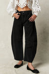 Black Wide Leg Jeans with Pockets