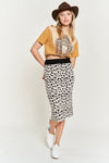 Pretty black and white midi skirt