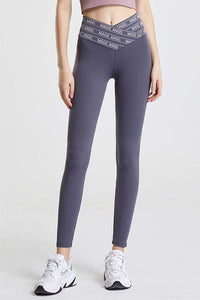 Gray Wide Waistband Sports Pants