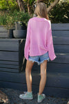 V NECK LOOSE SWEATER TOP