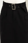 PROFESSIONAL POISE BUCKLED BELT CARGO SKIRT