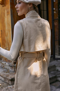 Arden Belted Vest Trench 