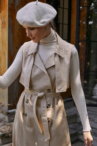 Arden Belted Vest Trench 