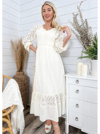 Womens Lace Long Sleeve V Neck Fall Maxi Dress for her