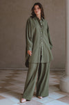 Calin Wide Leg Linen Pants 