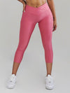 Pristine Pocket Capri Leggings | BUBBLEGUM by Obsession Shapewear