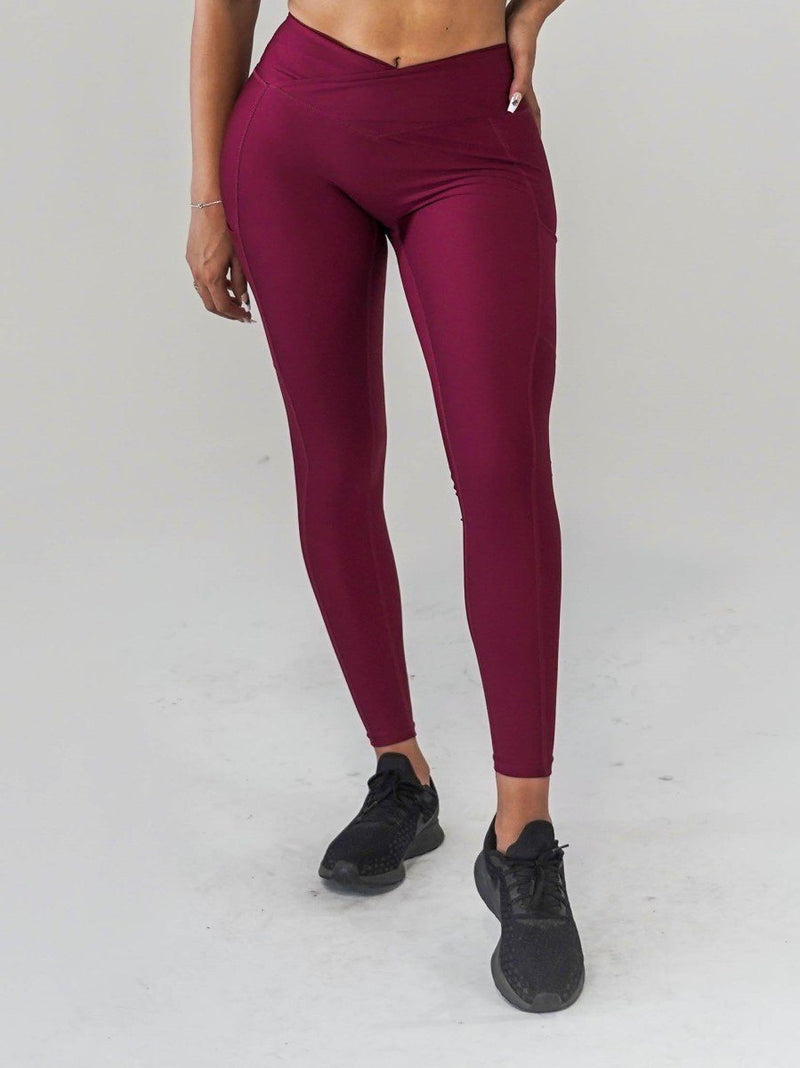 Pristine Pocket Leggings | CRANBERRY