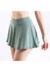 Pretty Mini Ruffled Flounce Lined Circle Tennis Skirt