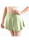 Mini Ruffled Flounce Lined Circle Tennis Skirt by Anna-Kaci