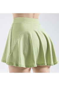 Mini Ruffled Flounce Lined Circle Tennis Skirt by Anna-Kaci