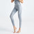 Gray Irregular Patterned High Rise Leggings 