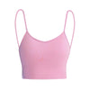 Front view of Open Back Spaghetti Straps Tank Top