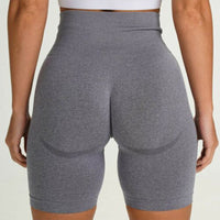 Butt Sculpting & Lifting Biker Shorts-light gray