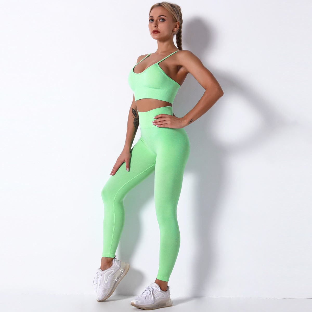 Green Racerback &amp; Flow Leggings 