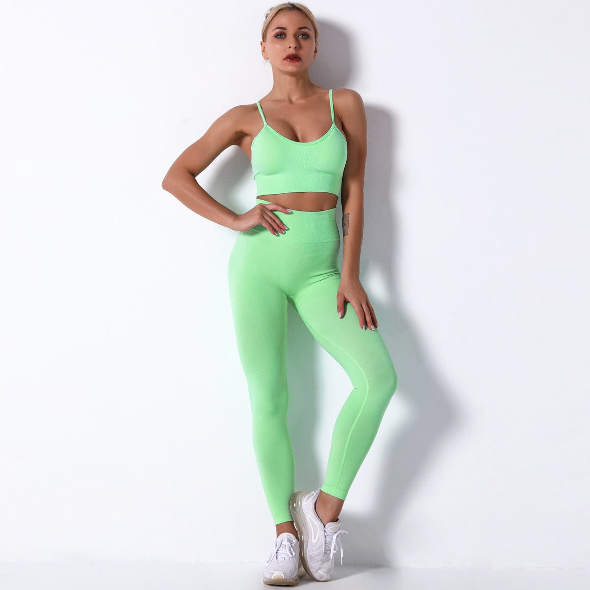 Front view of Racerback &amp; Flow Leggings 