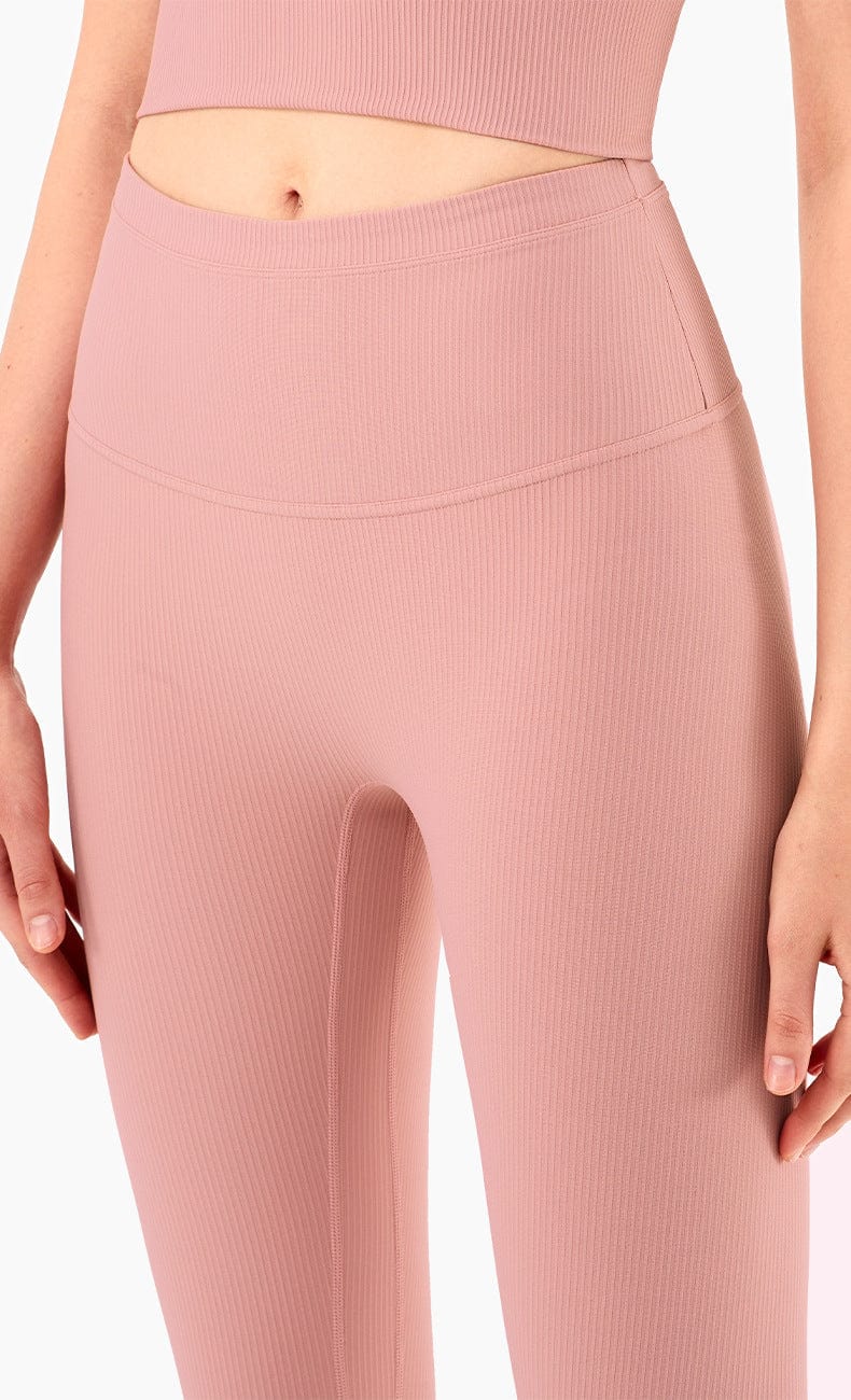 High Rise Cropped Leggings w/ Seamings for her