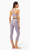 Back of High Rise Cropped Leggings w/ Seamings