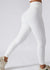 Side view of Ribbed High Rise Contouring Lifting Fitness Leggings