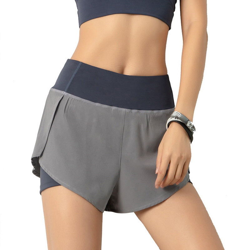 Gray active shorts