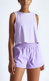 Full picture of High Neck Cropped Boxy Lightweight Tank 