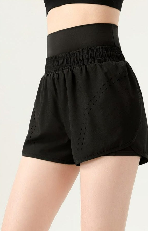 High Rise Waist Band Active Shorts for her