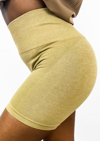 High Waist Side Mesh Active Shorts